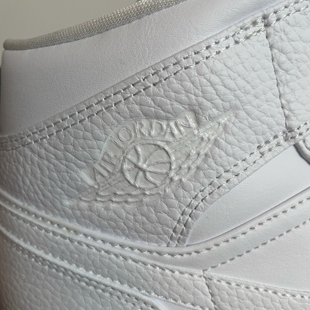 SOLD-Nike Air Jordan1 Mid Triple White- 554724-130 - Picture 6 of 12